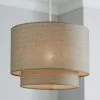 Dunelm Sara Two Tier Lamp Shade Grey -DUNEL House Shop 30671292