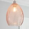 Dunelm Akola Pink Glass Easy Fit Pendant -DUNEL House Shop 30671296