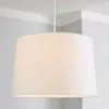 Dunelm Sara Tapered Lamp Shade 40cm White -DUNEL House Shop 30671311
