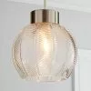 Dunelm Colleen Clear Glass Easy Fit Pendant -DUNEL House Shop 30671316