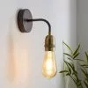 Dunelm Marsden Antique Brass Industrial Wall Light -DUNEL House Shop 30671328