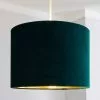 Dunelm Santos Drum Lamp Shade 36cm Green -DUNEL House Shop 30671351