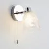 Dunelm Bremont Ribbed Glass Bathroom Wall Light -DUNEL House Shop 30671379