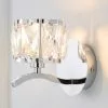Dunelm Kleio Glass Chrome Wall Light -DUNEL House Shop 30671380