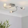 Dunelm Grace 3 Light Chrome Semi-Flush Ceiling Fitting -DUNEL House Shop 30671384