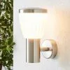 Dunelm Rover LED Frosted Shade Steel Outdoor Wall Light