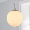 Dunelm Hamptworth 1 Light Pendant Dome Frosted Glass Ceiling Fitting -DUNEL House Shop 30671406
