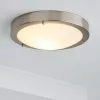 Dunelm Pluto 1 Light Frosted Glass Flush Ceiling Fitting -DUNEL House Shop 30671411
