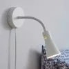 Dunelm Nola Adjustable Easy Fit Plug In Wall Light Ivory -DUNEL House Shop 30671422