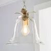 Dunelm Mase Bell 1 Light Pendant Glass Ceiling Fitting -DUNEL House Shop 30674238