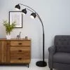 Dunelm Herm 3 Arm Arc Black Floor Lamp -DUNEL House Shop 30674396