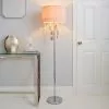 Dunelm Halle French Velvet Jewel Blush Pink Floor Lamp -DUNEL House Shop 30674427