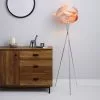 Dunelm Harley Crushed Velvet Blush Floor Lamp -DUNEL House Shop 30674428