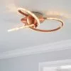 Dunelm Oria 3 Light Integrated LED Jewel Rose Gold Ceiling Fitting -DUNEL House Shop 30674442
