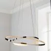 Dunelm Marcella 2 Light Integrated LED Hoops Chrome Ceiling Fitting