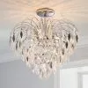 Dunelm Parla 3 Light Jewels Semi-Flush Ceiling Fitting -DUNEL House Shop 30674447