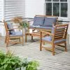 Dunelm Honolulu 4 Seater Wooden Conversation Set 1 Dunelm Honolulu 4 Seater Wooden Conversation Set -DUNEL House Shop 30675387
