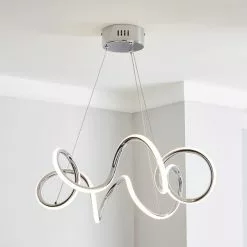 Dunelm Skylar Curly LED Ceiling Fitting