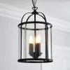 Dunelm Hurricane Matt Black 3 Light Pendant Ceiling Fitting -DUNEL House Shop 30690745