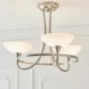 Vogue Lighting Vogue Cagney 3 Light Semi Flush Ceiling Fitting Chrome -DUNEL House Shop 30707420