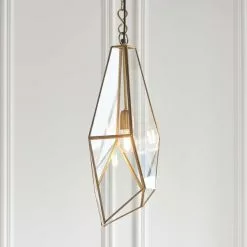 Vogue Lighting Vogue Avery Glass Ceiling Fitting Antique Brass -DUNEL House Shop 30707481 alt03