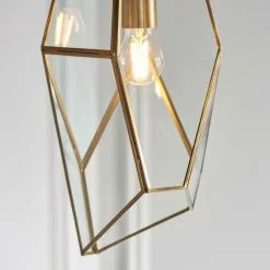 Vogue Lighting Vogue Avery Glass Ceiling Fitting Antique Brass -DUNEL House Shop 30707481 alt04