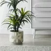 Dunelm Grey Geometric Tiled Large Plant Pot -DUNEL House Shop 30712897