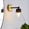 Dunelm Paulson Bathroom Wall Light Antique Brass -DUNEL House Shop 30713543