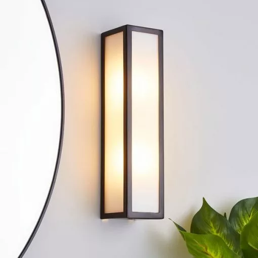 Dunelm Fletcher Boxed Bathroom Wall Light Black 6 Dunelm Fletcher Boxed Bathroom Wall Light Black -DUNEL House Shop 30713545