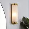 Dunelm Ripon Bathroom Wall Light Brushed Gold -DUNEL House Shop 30713569