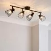 Elements Jaula 4 Light Spotlight Bar Black -DUNEL House Shop 30713613