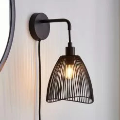 Elements Jaula Wall Light Black