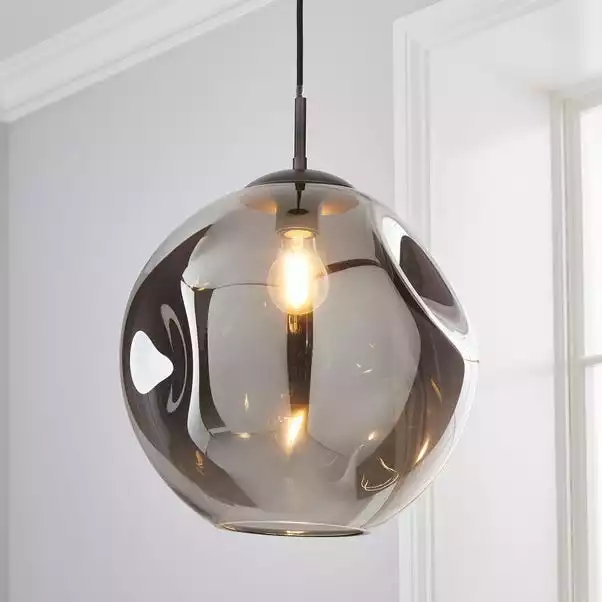 Dunelm Alexis DimpIed Glass 1 Light Pendant Ceiling Fitting 3 Dunelm Alexis DimpIed Glass 1 Light Pendant Ceiling Fitting