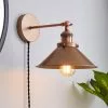 Dunelm Logan Plug-in Wall Light -DUNEL House Shop 30713745