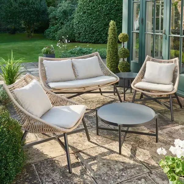 Dunelm Singapore 4 Seater Conversation Set 4 Dunelm Singapore 4 Seater Conversation Set - Image 2