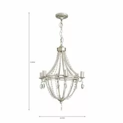 Dunelm Eugenie 6 Light Chandelier -DUNEL House Shop 30730433 alt07