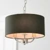 Dunelm Preston Nickel Charcoal 3 Light Pendant Fitting -DUNEL House Shop 30730501