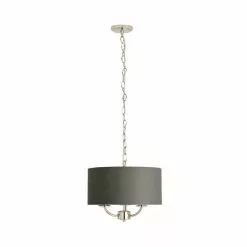 Dunelm Preston Nickel Charcoal 3 Light Pendant Fitting -DUNEL House Shop 30730501 alt05