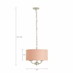 Dunelm Preston Nickel Charcoal 3 Light Pendant Fitting -DUNEL House Shop 30730501 alt07