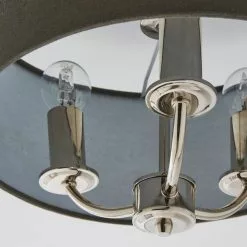 Dunelm Preston Nickel Charcoal Flush Ceiling Fitting -DUNEL House Shop 30730505 alt02