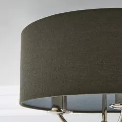 Dunelm Preston Nickel Charcoal Flush Ceiling Fitting -DUNEL House Shop 30730505 alt03