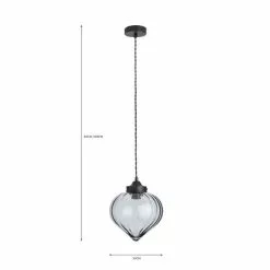 Dunelm Voyager Smoked Glass Ceiling Fitting -DUNEL House Shop 30730518 alt07
