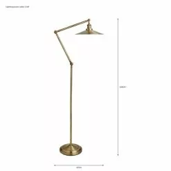 Churchgate Langton Antique Brass Floor Lamp -DUNEL House Shop 30730531 alt07