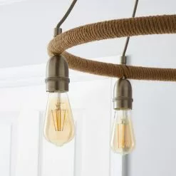 Dunelm Shelley Rope 5 Light Ceiling Fitting -DUNEL House Shop 30730532 alt02