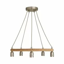 Dunelm Shelley Rope 5 Light Ceiling Fitting -DUNEL House Shop 30730532 alt05