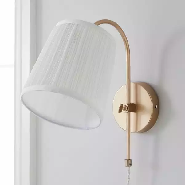 Dunelm Lorelai Easy Fit Plug-In Wall Light 4 Dunelm Lorelai Easy Fit Plug-In Wall Light - Image 2