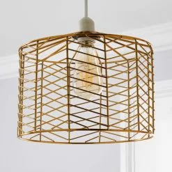 Dunelm Siena Gold Easy Fit Pendant -DUNEL House Shop 30730554 alt01