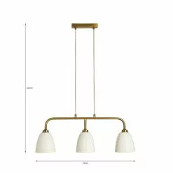 Churchgate Harby 3 Light Ceiling Fitting -DUNEL House Shop 30730568 alt07
