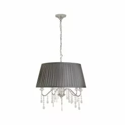 Dorma Genevieve 5 Light Grey Ceiling Fitting -DUNEL House Shop 30730569 alt05