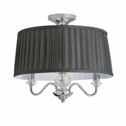 Dorma Genevieve 3 Light Semi Flush Fitting -DUNEL House Shop 30730570 alt05